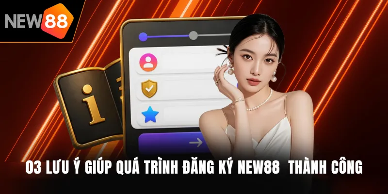 03 lưu ý giúp quá trình đăng ký NEW88 thành công